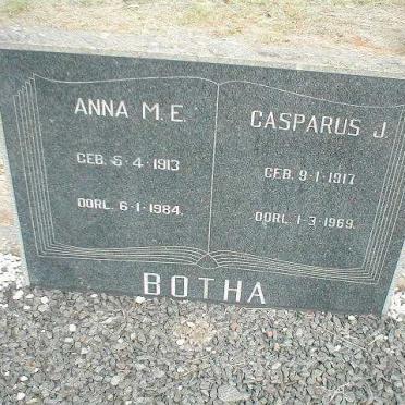 BOTHA Casparus J. 1917-1969 &amp; Anna M.E. 1913-1984
