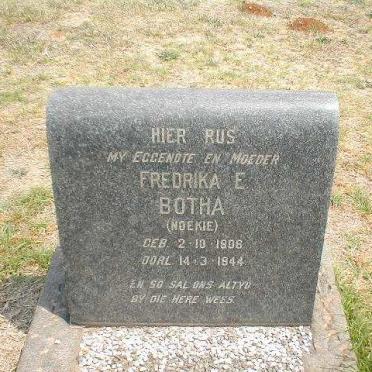 BOTHA Fredrika E. 1906-1944