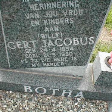 BOTHA Gert Jacobus 1954-1990