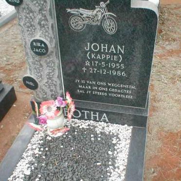 BOTHA Johan 1955-1986