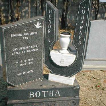 BOTHA Hendrik Johannes 1976-1996
