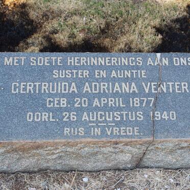 VENTER Gertruida Adriana 1877-1940