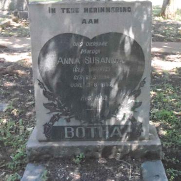 BOTHA Anna Susanna nee JOOSTE 1894-1957