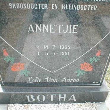 BOTHA Annetjie 1965-1991
