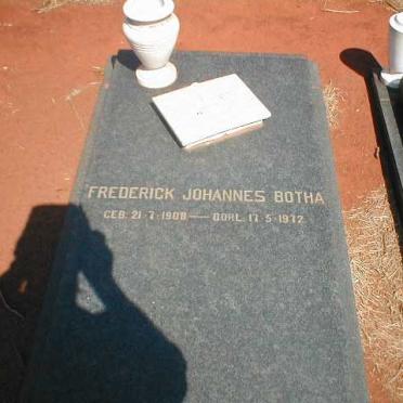 BOTHA Frederick Johannes 1908-1972