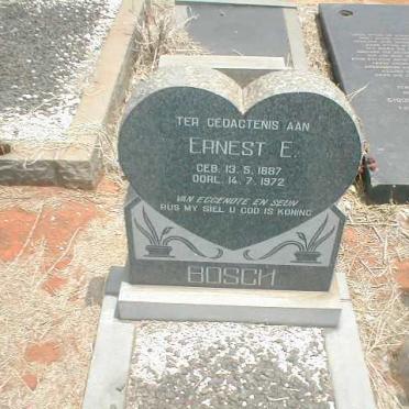 BOSCH Ernest E. 1887-1972