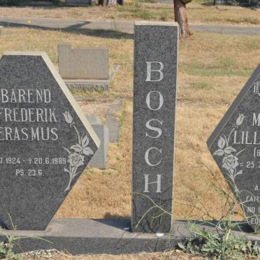 BOSCH Barend Frederik Erasmus 1924-1989 &amp; Margaret Lillian Crooks BREACH 1934-1975