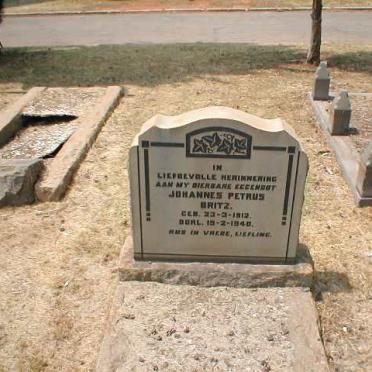 BRITZ Johannes Petrus 1912-1940