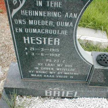 BRIEL Hester 1915-1992