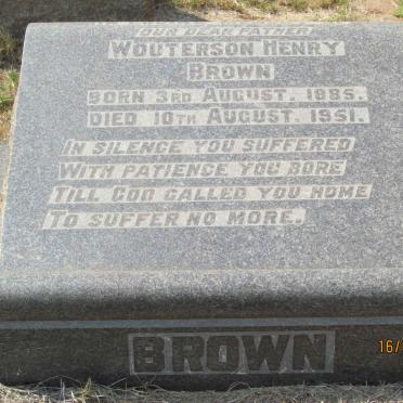 BROWN Wouterson Henry 1885-1951