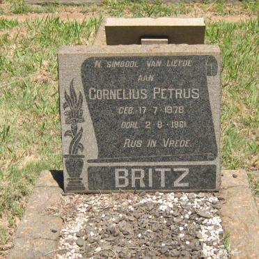 BRITZ Cornelius Petrus 1878-1961
