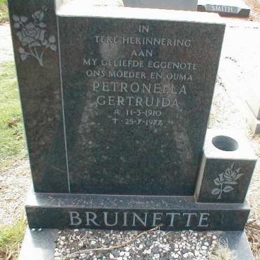 BRUINETTE Petronella Gertruida 1910-1977