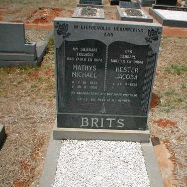 BRITS Mathys Michael 1932-19?? &amp; Hester Jacoba 1938-