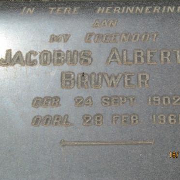 BRUWER Jacobus Albertus 1902-1961