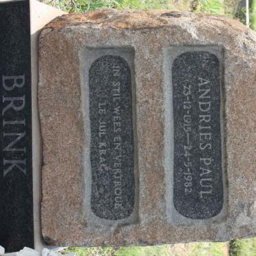 BRINK Andries Paul 1915-1982