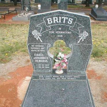 BRITS Carel Johannes Hendrik  1942-1998