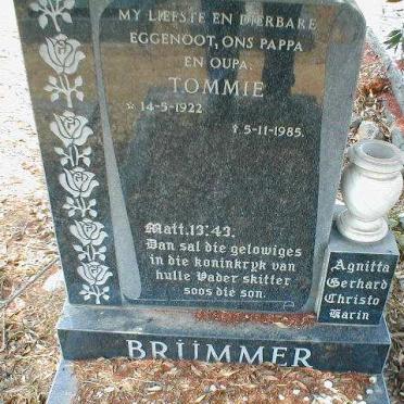 BRÜMMER Tommie 1922-1985