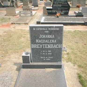 BREYTENBACH Johanna Magdalena  1916-1999