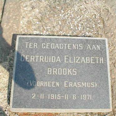 BROOKS Gertruida Elizabeth voorheen ERASMUS 1915-1971