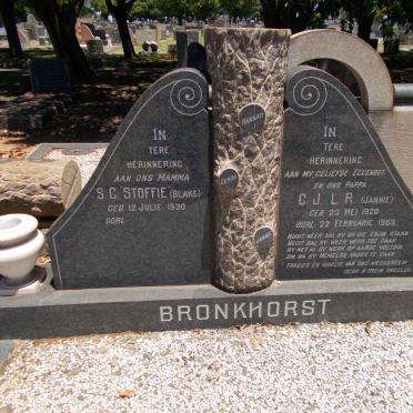 BRONKHORST C.J.L.R. 1928-1963 &amp; S.G. BLAKE  1930-