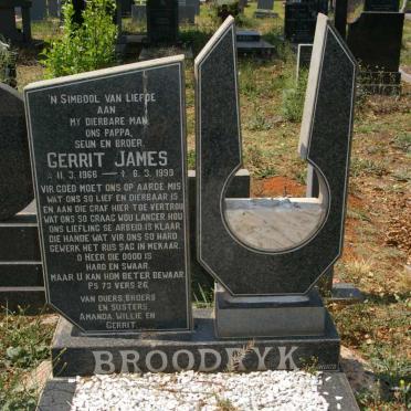 BROODRYK Gerrit James 1966-1999