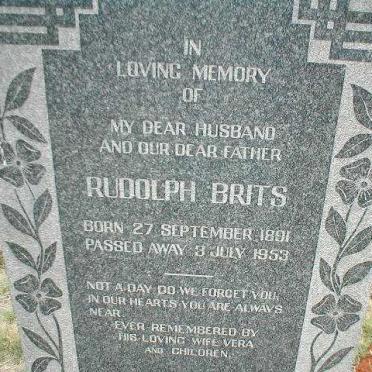 BRITS Rudolph 1891-1953