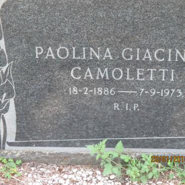 CAMOLETTI Paolina Giacinta 1886-1973