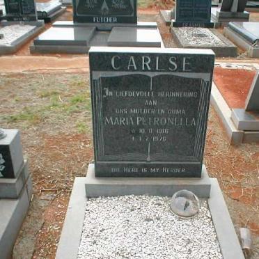CARLSE Maria Petronella 1916-1976
