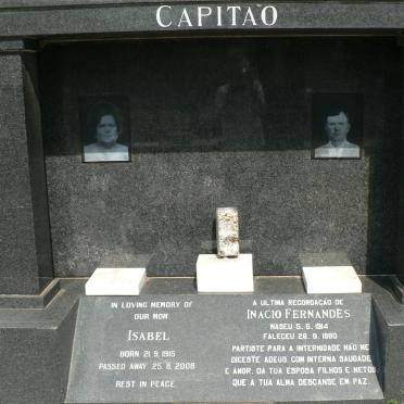 CAPITĂO Inacio Fernandés 1914-1980 &amp; Isabel 1915-2008