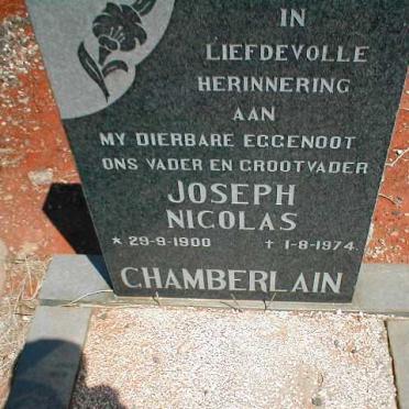CHAMBERLAIN Joseph Nicolas 1900-1974