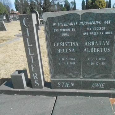 CILLIERS Abraham Albertus 1925-1991 &amp; Christina Helena 1924-2009