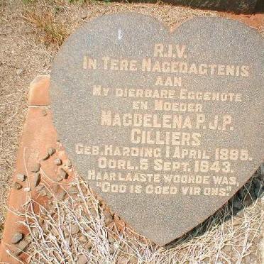 CILLIERS Magdalena P.J.P. nee HARDING 1895-1943