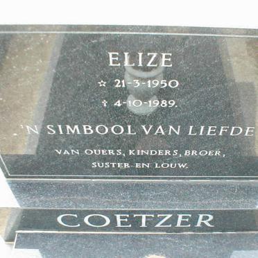 COETZER Elize 1950-1989