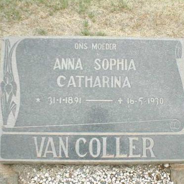 COLLER Anna Sophia Catharina, van 1891-1930