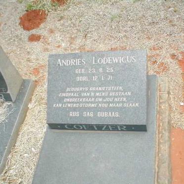 COETZER Andries Lodewicus 1925-1971