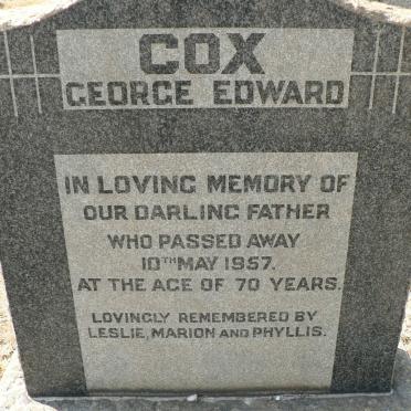 COX George Edward -1957