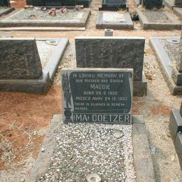 COETZER Maggie 1902-1967