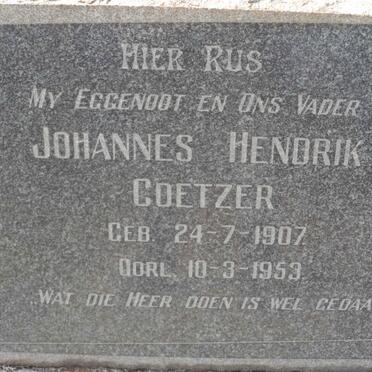 COETZER Johannes Hendrik 1907-1953