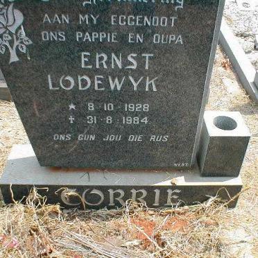CORRIE Ernst Lodewyk 1928-1984