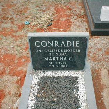 CONRADIE Martha C. 1914-1987