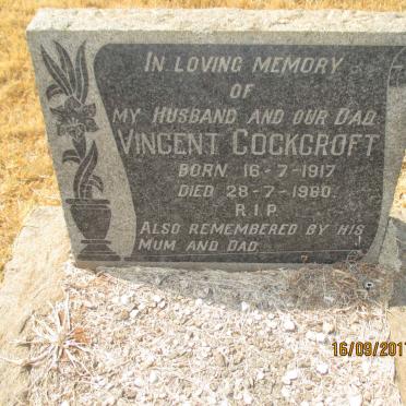 COCKCROFT Vincent 1917-1960