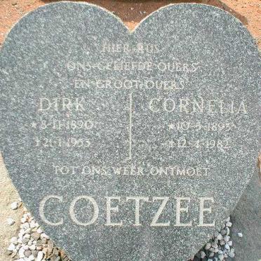 COETZEE Dirk 1890-1953 &amp; Cornelia 1893-1982