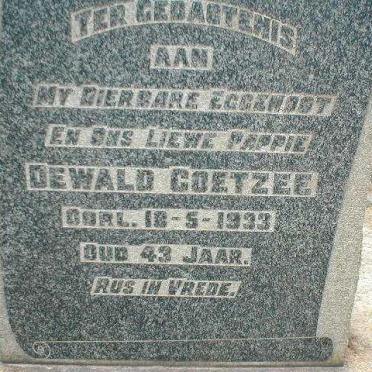 COETZEE Dewald -1933