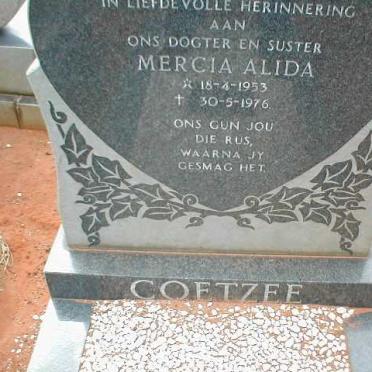 COETZEE Mercia Alida 1953-1976