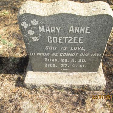 COETZEE Mary Anne 1950-1951