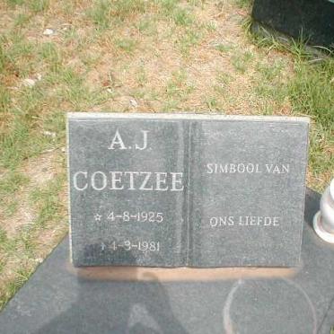 COETZEE A.J. 1925-1981