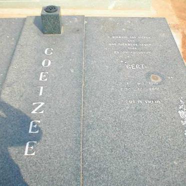 COETZEE Gert  1916-2001 &amp; Anna Maria Magdalena 1924-1997