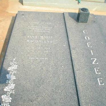 COETZEE Anna Maria Magdalena 1924-1997