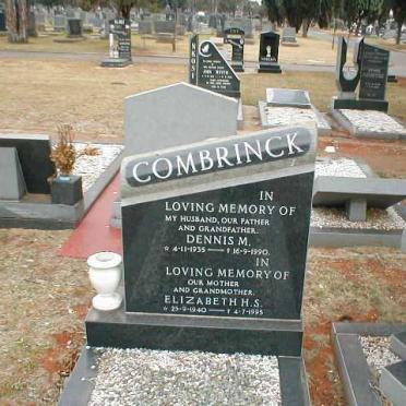 COMBRINCK Dennis M. 1935-1990 &amp; Elizabeth H.S. 1940-1995