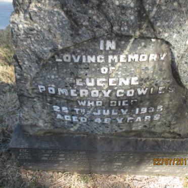 COWIES Eugene Pomeroy -1935